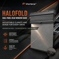 Viorlena™ HaloFold Dual-Panel Rear Window Shade