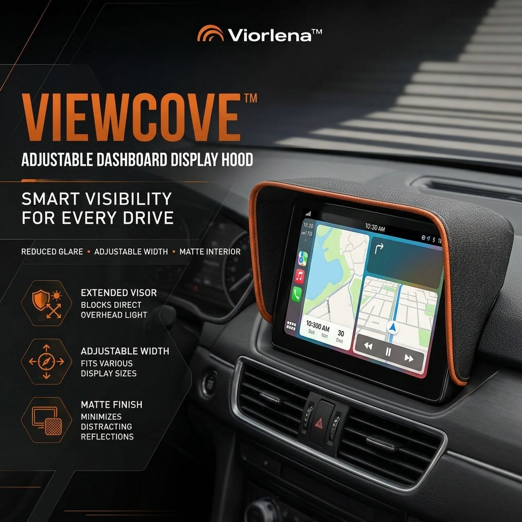 Viorlena™ ViewCove Adjustable Dashboard Display Hood